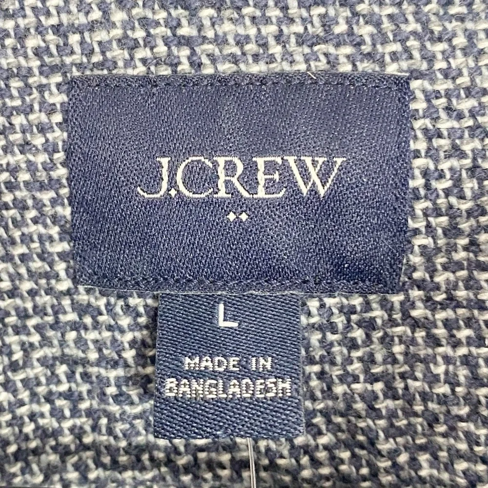 J. Crew Woven Work Shirt for Men in Blue Melange